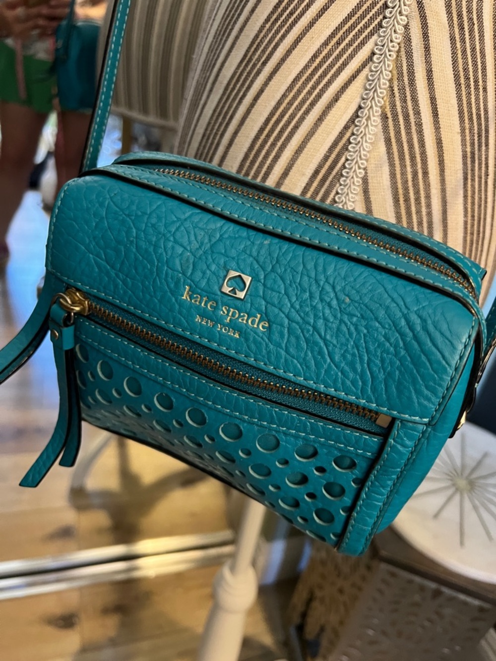 Kate Spade Teal Crossbody Bag, Excellent condition - Picture 9 of 10